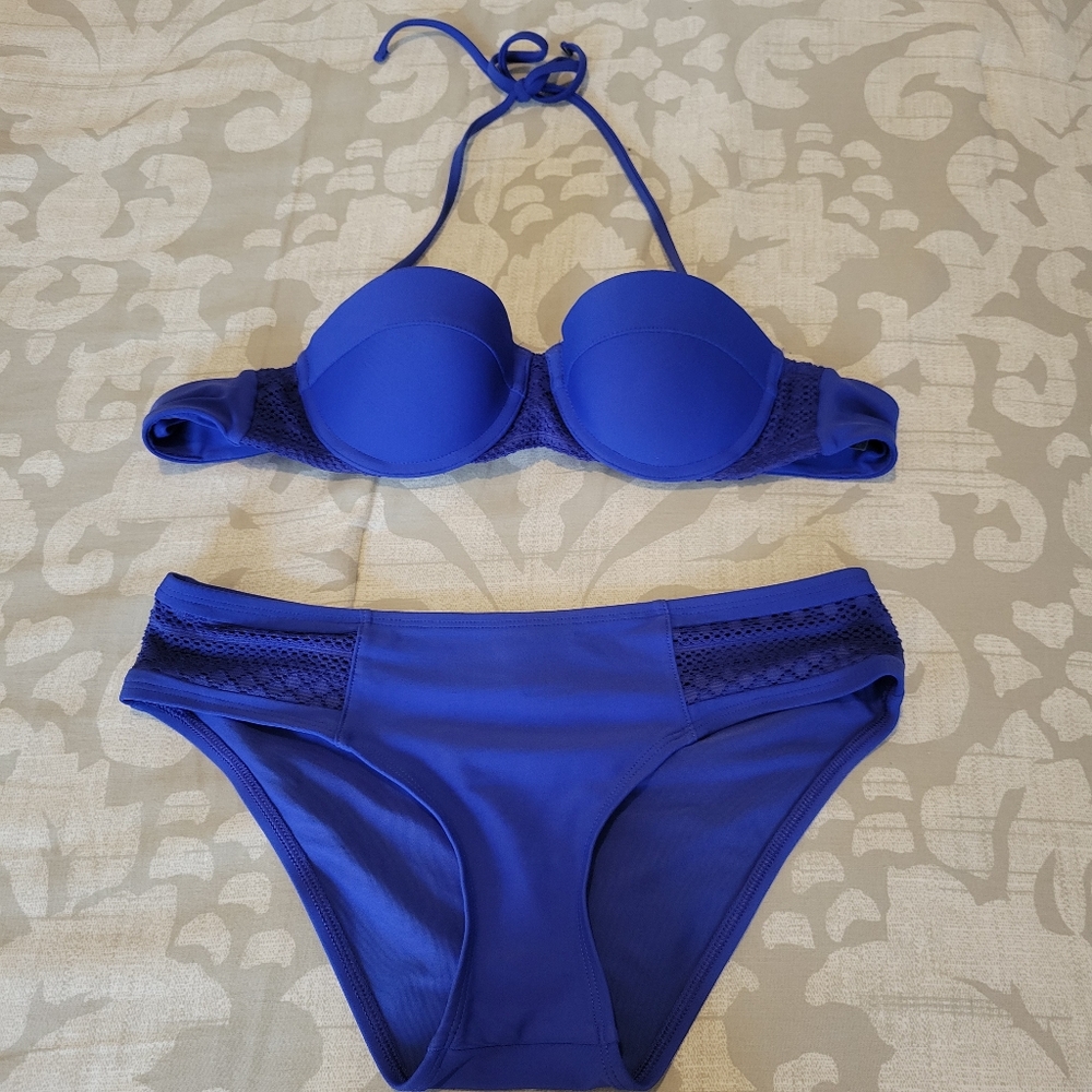 Aerie Swimwear Set in Blue